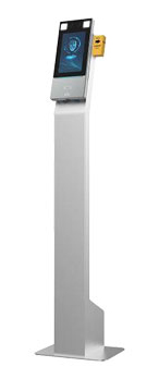 Stand-alone kiosk/access control unit with facial recognition and no-contact wrist temperature scanning