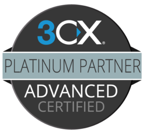 3CX Advanced Certified Platinum Partner; link opens Platinum Partner Certificate PDF